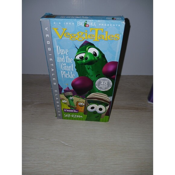 Lot Of 3 Veggie Tales VHS Tapes Jonah, Dave & The Giant Pickle & An Easter Carol - Picture 14 of 16